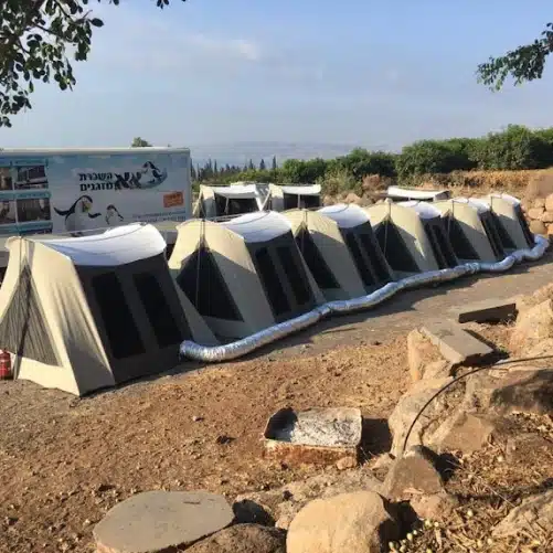 אוהלים קטנים להשכרה כולל מיזוג